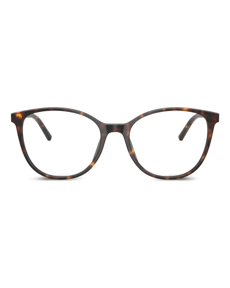 Dolce & Gabbana Runde Brille in Schildpattoptik - Braun Braun