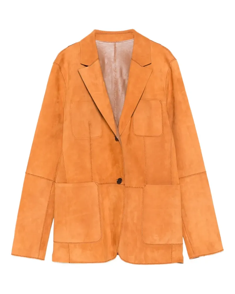 DESA suede blazer - Orange Orange