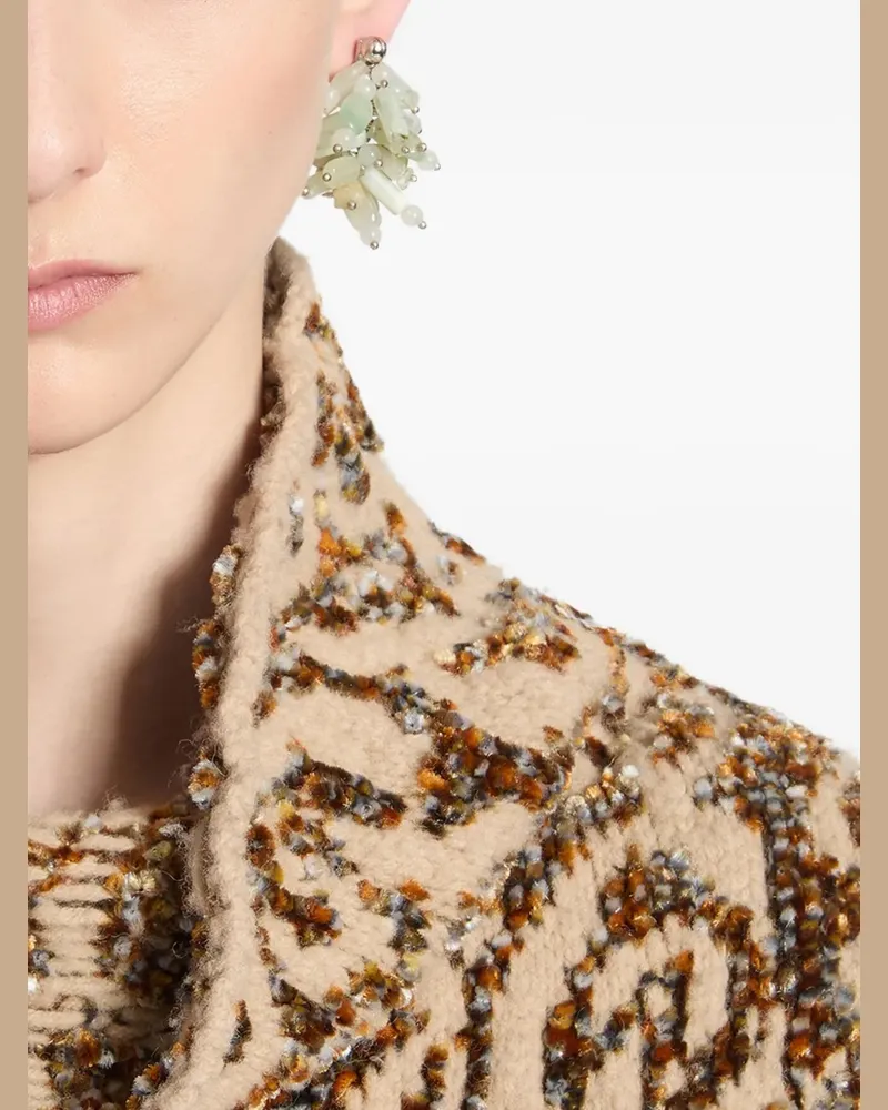 Dries van Noten Ohrringe mit Steinhaufen - Silber Silber