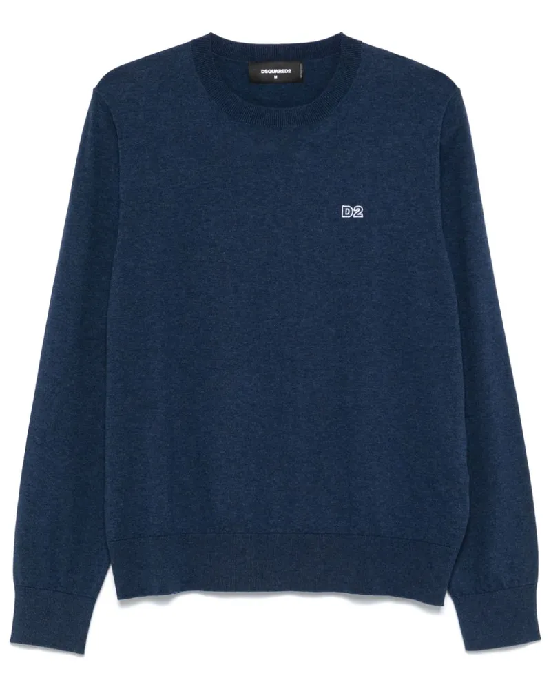 Dsquared2 Pullover mit Rundhalsausschnitt - Blau Blau