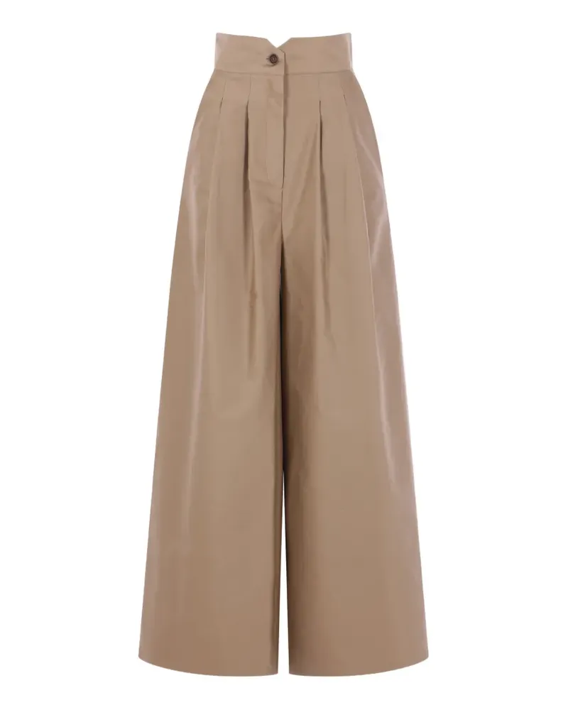 Dušan Wide-Leg-Hose mit Bundfalten - Nude Nude
