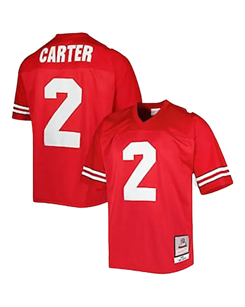 Mitchell & Ness Ohio State Cris Carter #2 T-Shirt - Rot Rot