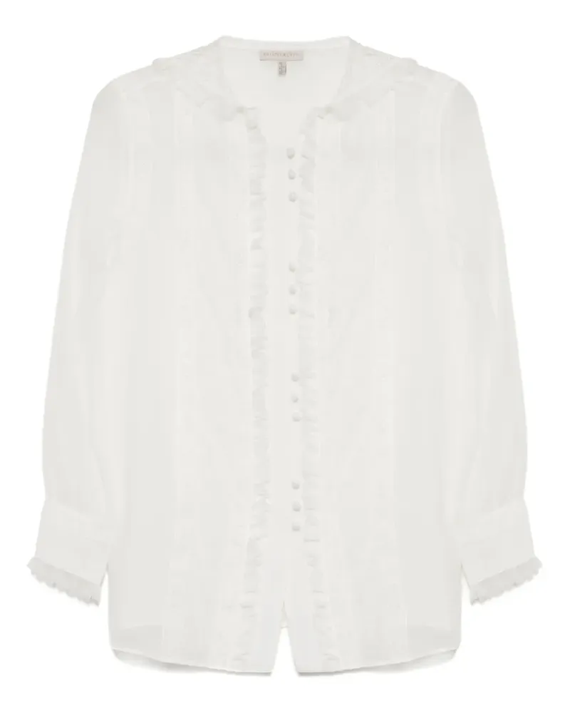 SHIATZY CHEN Hemd aus Organza-Spitze - Weiß Weiß