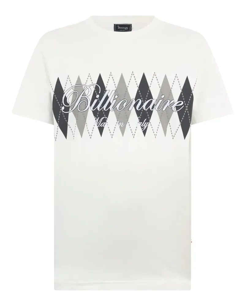 Billionaire T-Shirt mit Rundhalsausschnitt - Weiß Weiß