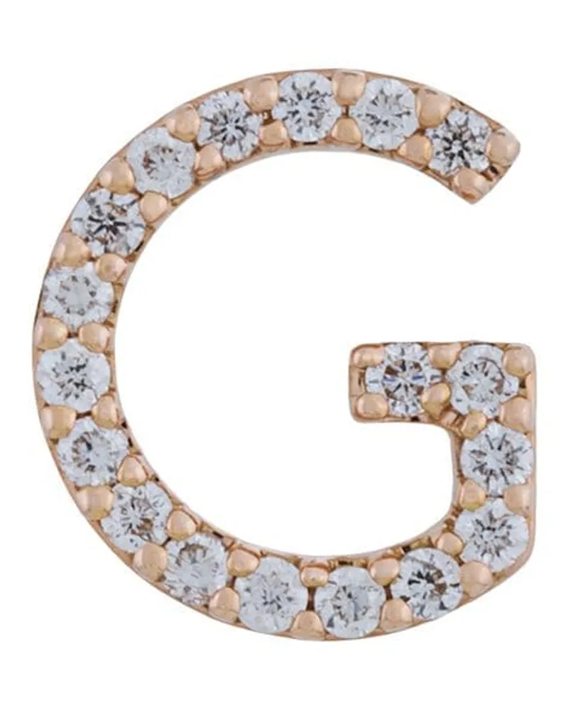Alinka 18kt ' ID' Rotgoldohrstecker mit Diamanten - Metallic Metallic