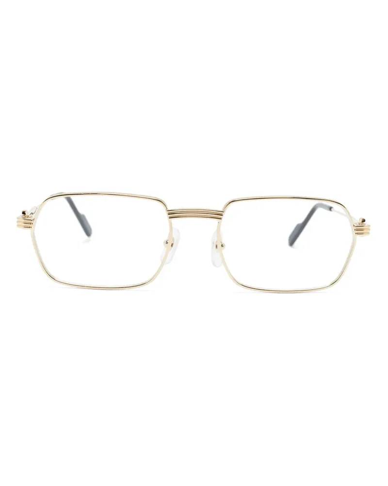 Cartier Brille mit eckigem Gestell - Gold Gold