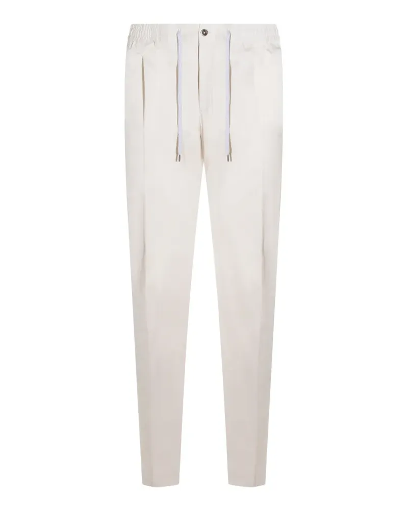 PT TORINO elasticated drawstring trousers - Weiß Weiß