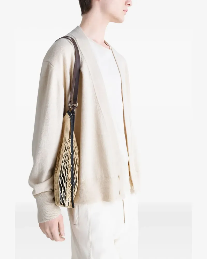 Christophe Lemaire x Filt mittelgroße Netz-Schultertasche - Nude Nude