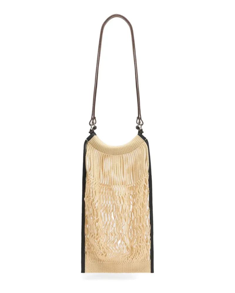 Christophe Lemaire x Filt mittelgroße Netz-Schultertasche - Nude Nude