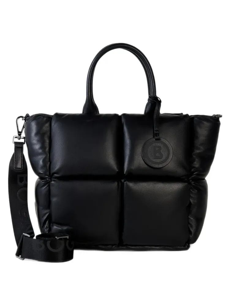Bogner Wattierte Gletsch Origin Amelie Tote Bag aus Leder - Schwarz Schwarz