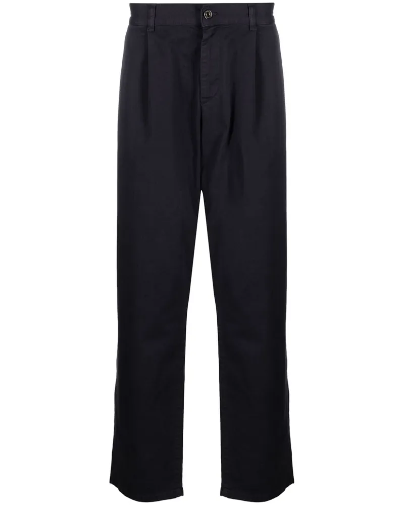Missoni Halbhohe Chino mit Logo-Stickerei Blau
