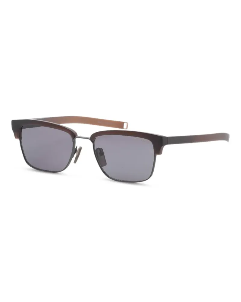 DITA LSA-416 Sonnenbrille mit eckigem Gestell - Braun Braun