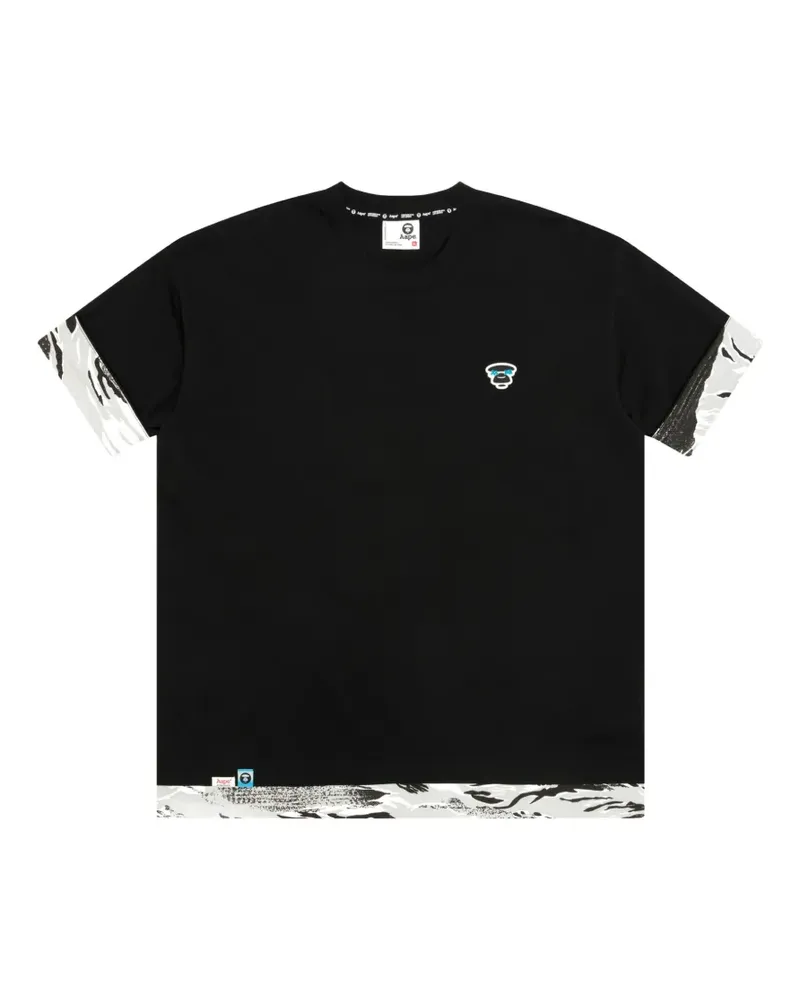 BAPE T-Shirt mit Logo-Grafik - Schwarz Schwarz
