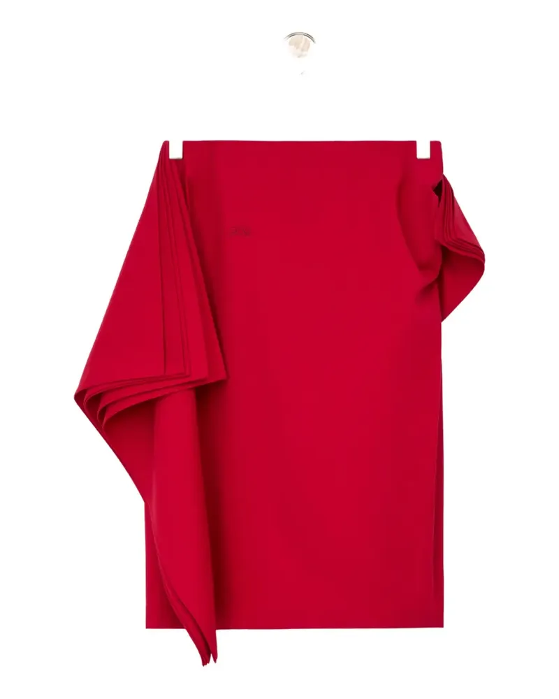 Loewe Drapierter Midirock - Rot Rot