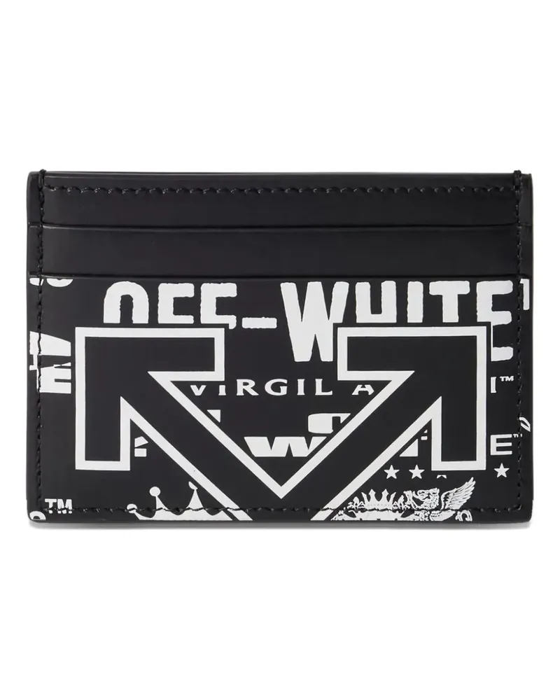 OFF-WHITE Heritage Multilogo card holder - Schwarz Schwarz