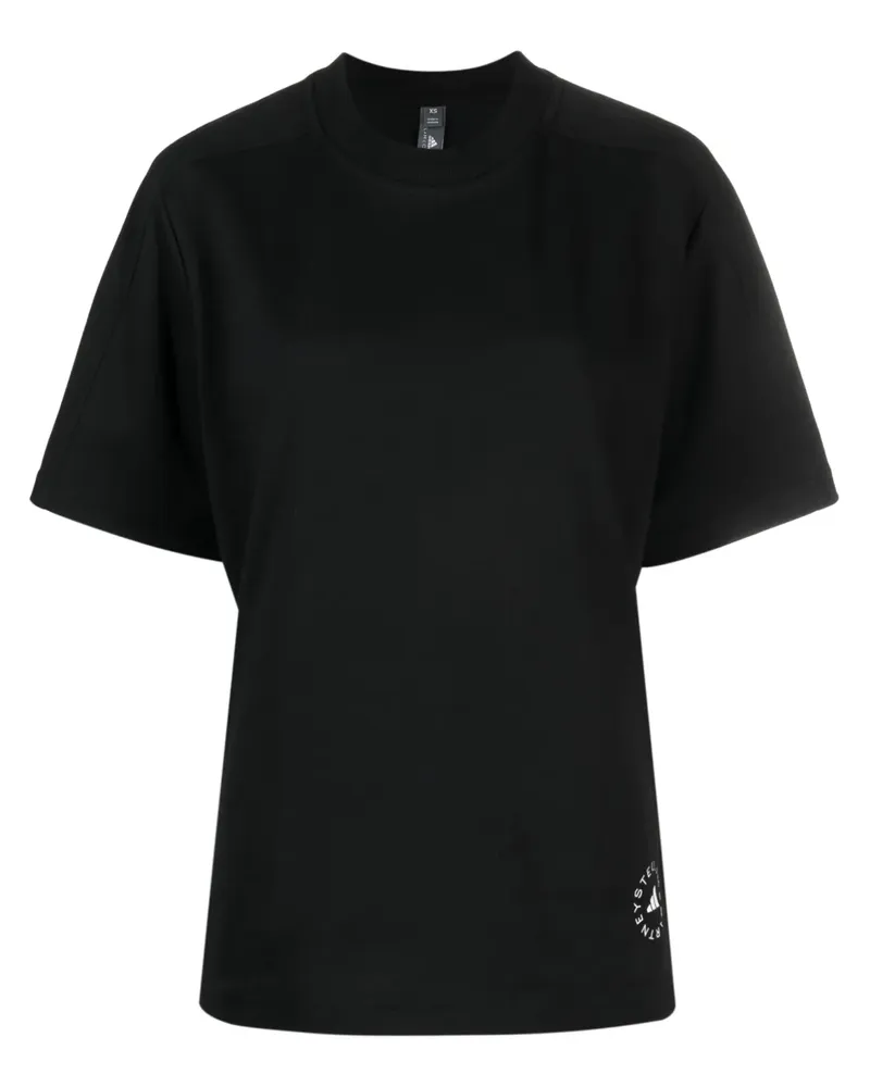 adidas T-Shirt mit Logo-Print - Schwarz Schwarz