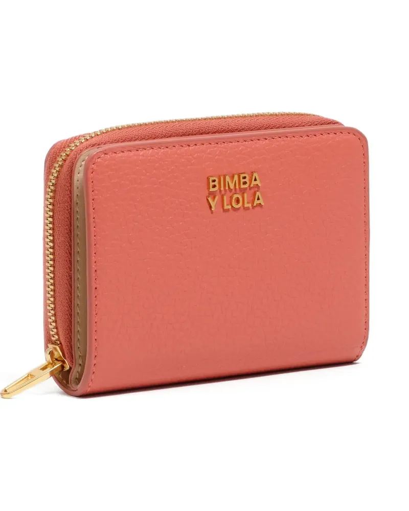 BIMBA Y LOLA zip-around leather wallet - Rosa Rosa