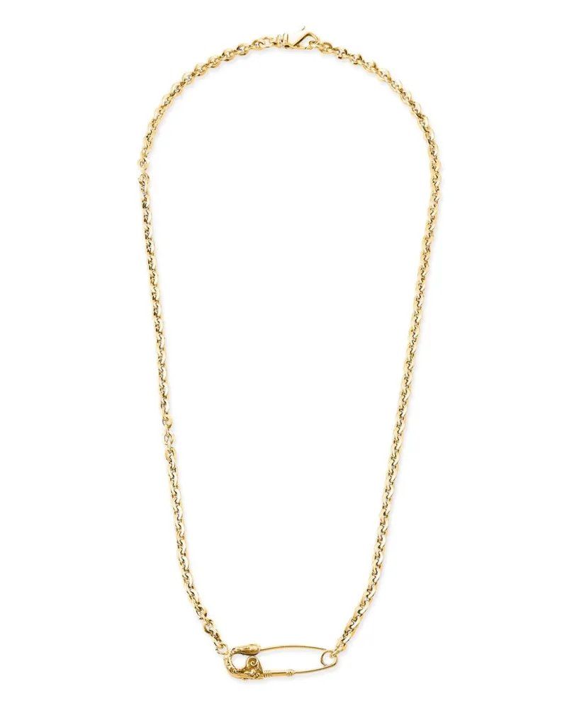 Emanuele Bicocchi Arabesque Pin Silberhalskette - Gold Gold