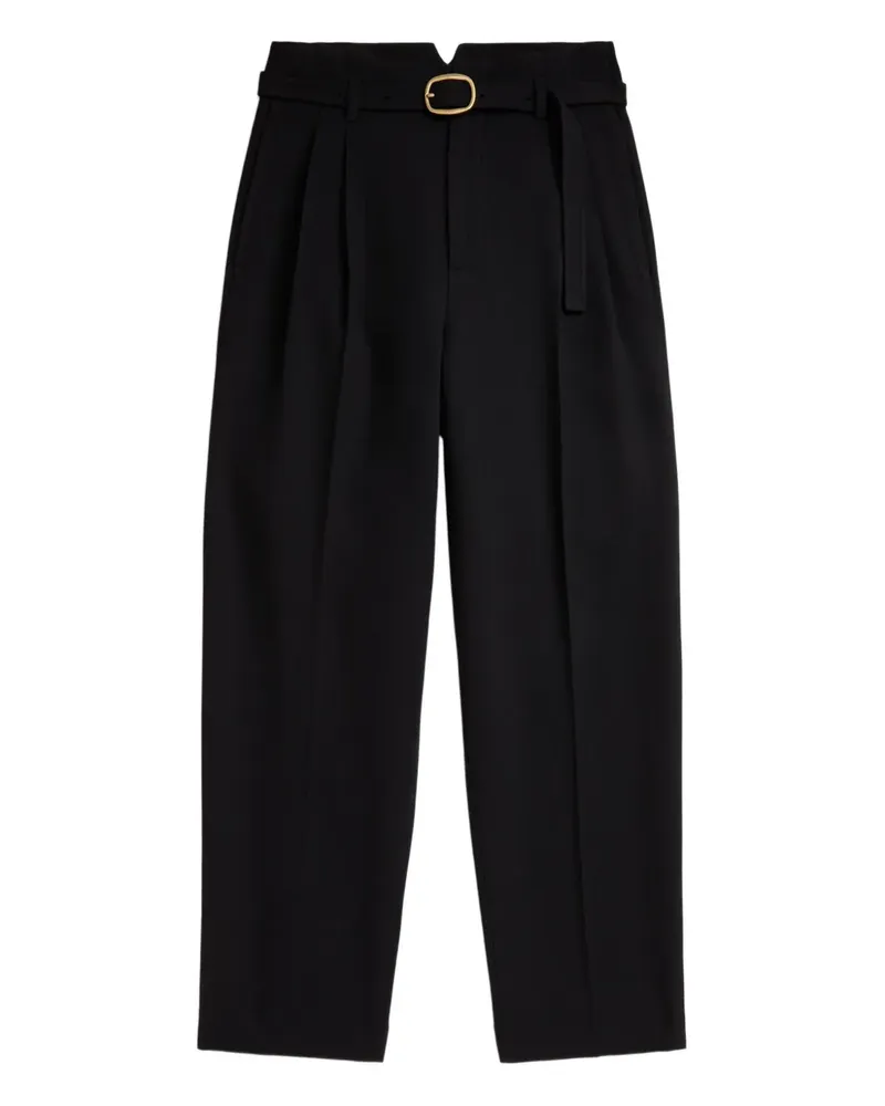 Ralph Lauren pleated belted trousers - Schwarz Schwarz