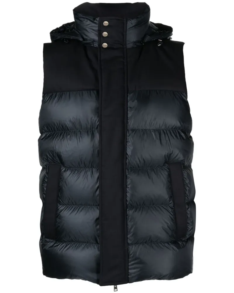 Herno Gesteppte Kapuzenweste - Blau Blau