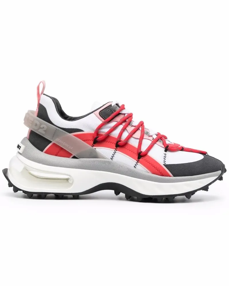 Dsquared2 Sneakers mit Kontrasteinsätzen - Weiß Weiß