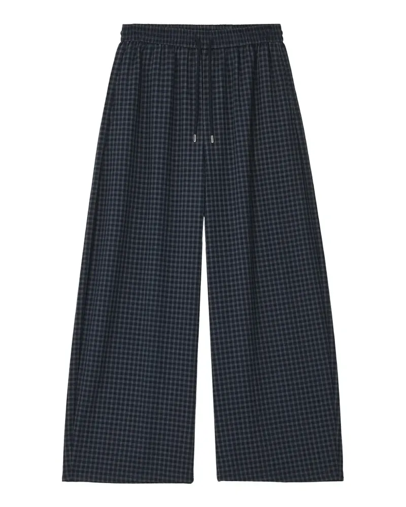 b+ab Olson Hose mit Vichy-Karo - Blau Blau