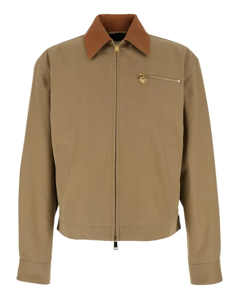 Versace Jacke mit Brusttaschen - Braun Braun