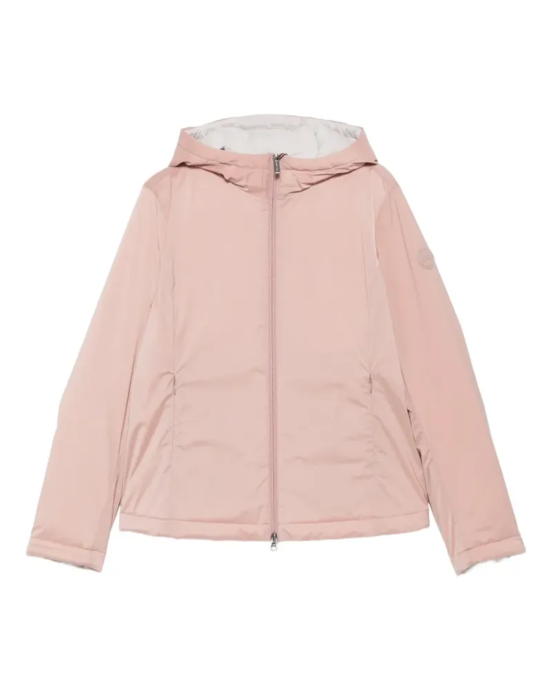 Colmar hooded logo-patch jacket - Rosa Rosa
