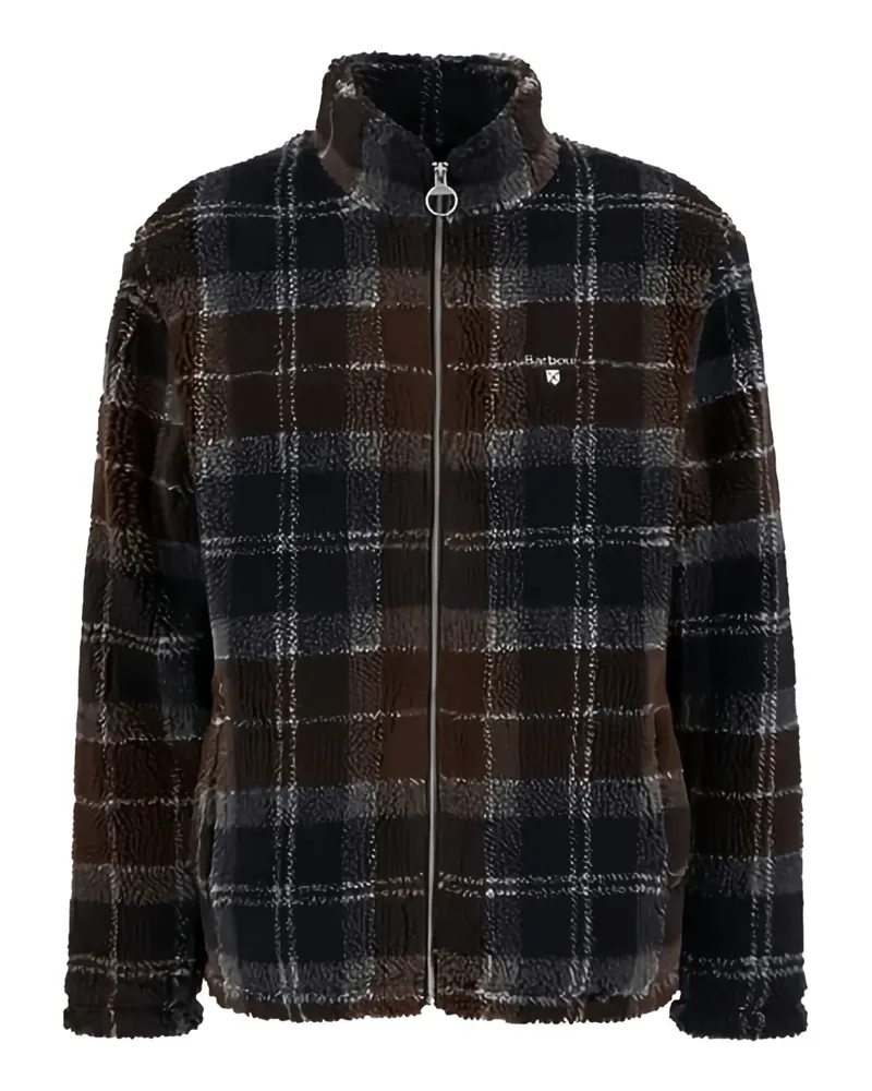 Barbour teddy-cloth check fleece - Blau Blau