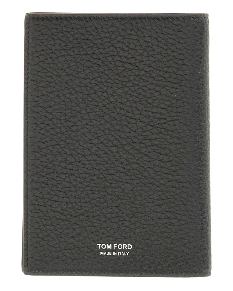 Tom Ford grained card holder - Schwarz Schwarz