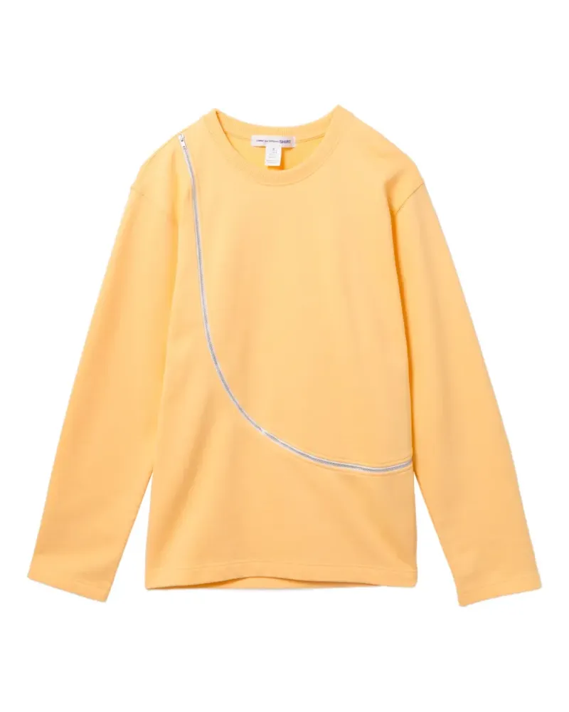 Comme des Garçons Sweatshirt mit Reißverschluss - Gelb Gelb