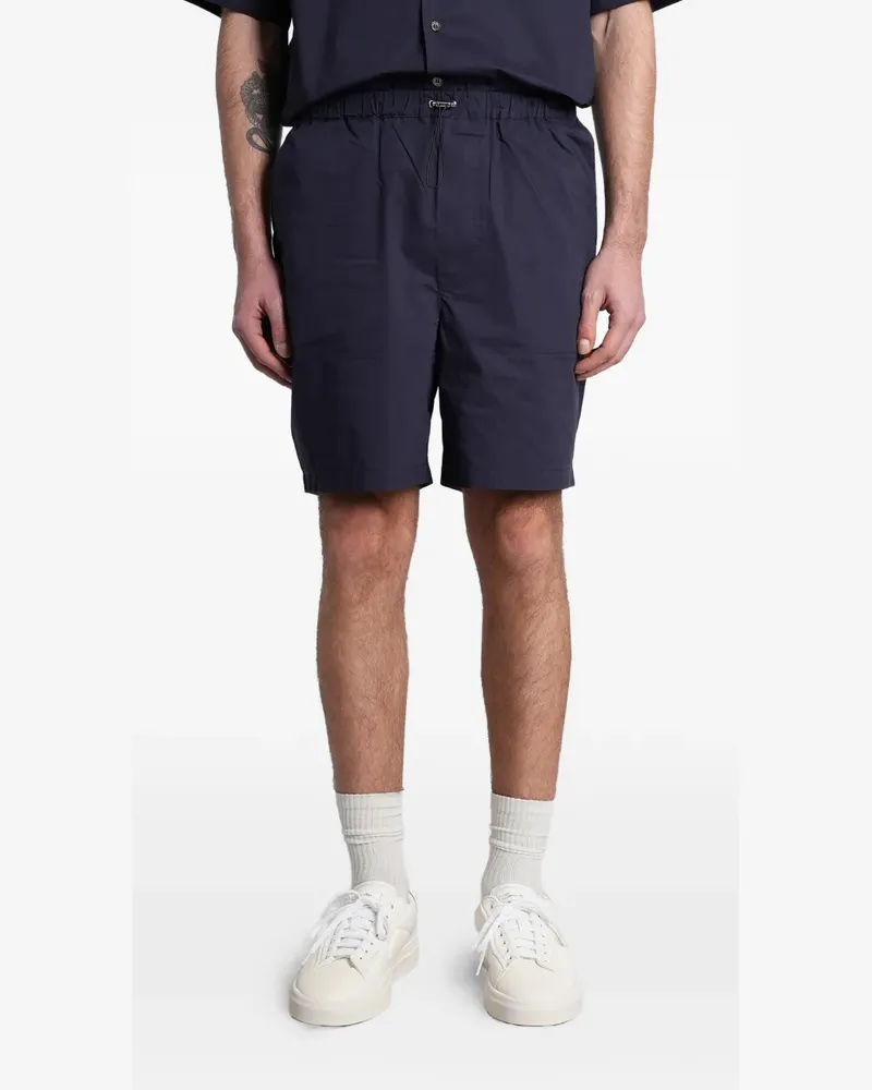 Roberto Collina drawstring-waistband cotton shorts - Blau Blau