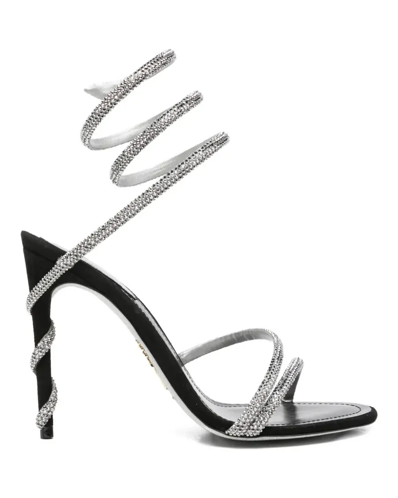 René Caovilla Margot crystal-embellished sandals - Schwarz Schwarz