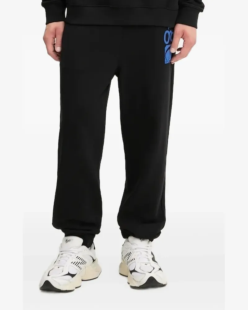 HUGO BOSS Jogginghose mit Logo-Print - Schwarz Schwarz