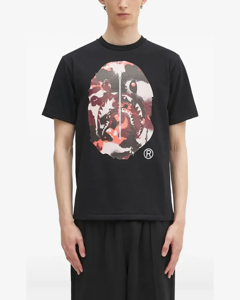 BAPE T-Shirt mit Print - Schwarz Schwarz
