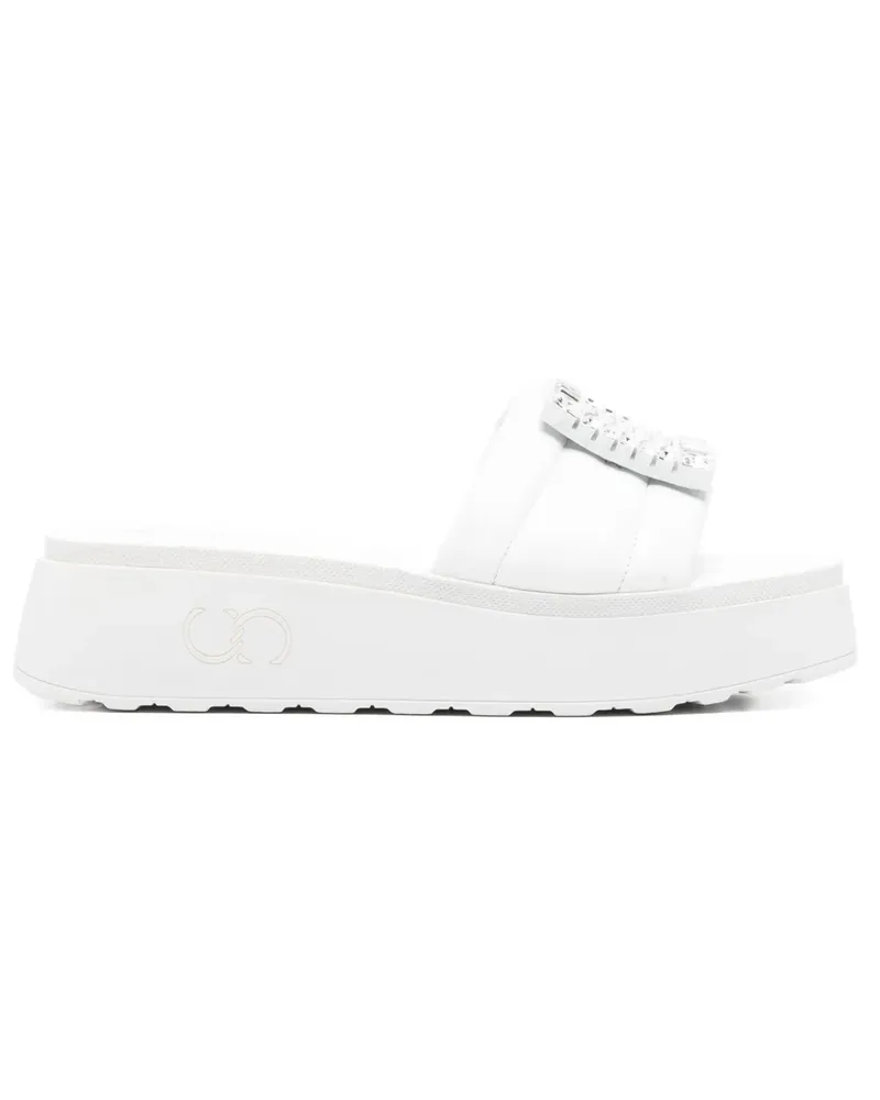 Casadei Sandalen mit Kristallen 40mm - Weiß Weiß
