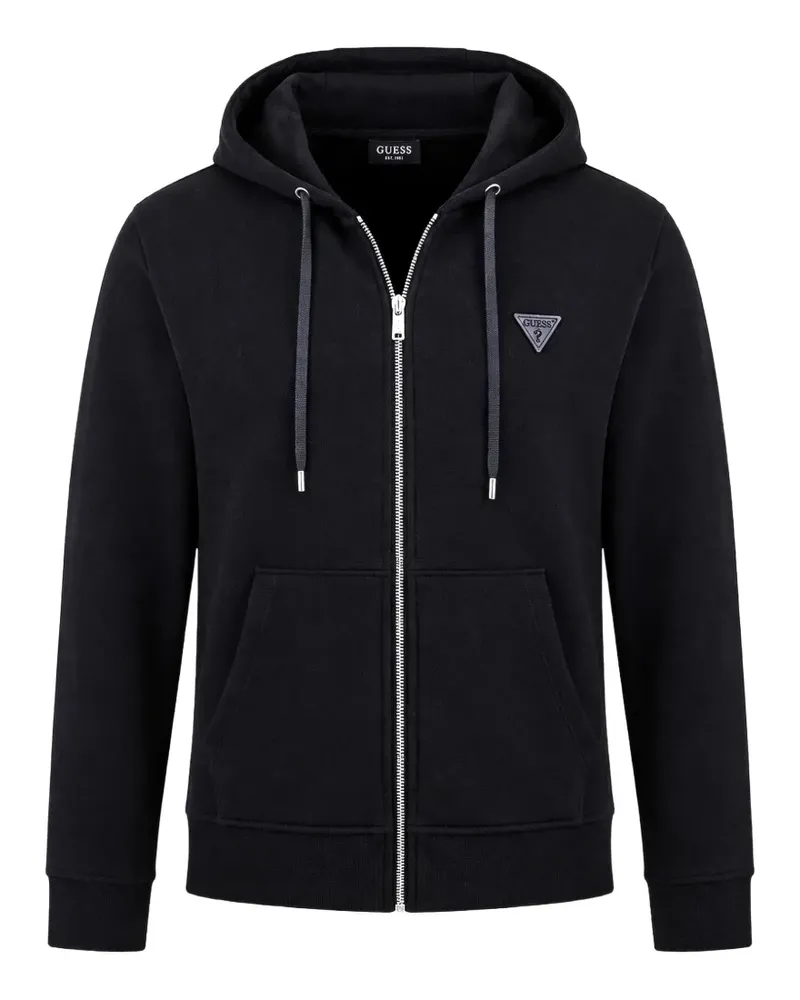 Guess Hoodie mit Logo-Applikation - Schwarz Schwarz