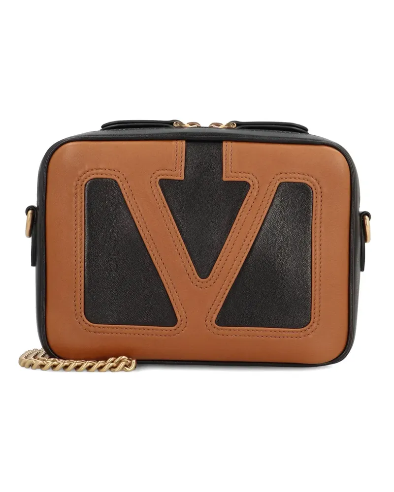 Valentino Garavani Viva Superstar leather crossbody bag - Schwarz Schwarz