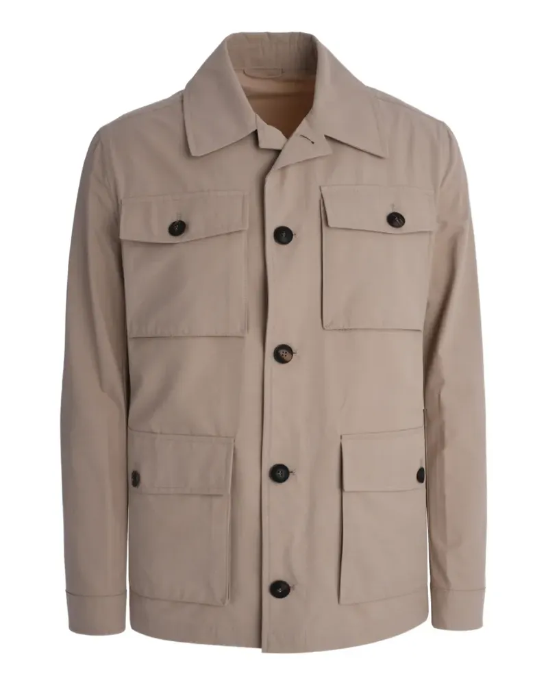 Pal Zileri buttoned pocket field jacket - Nude Nude