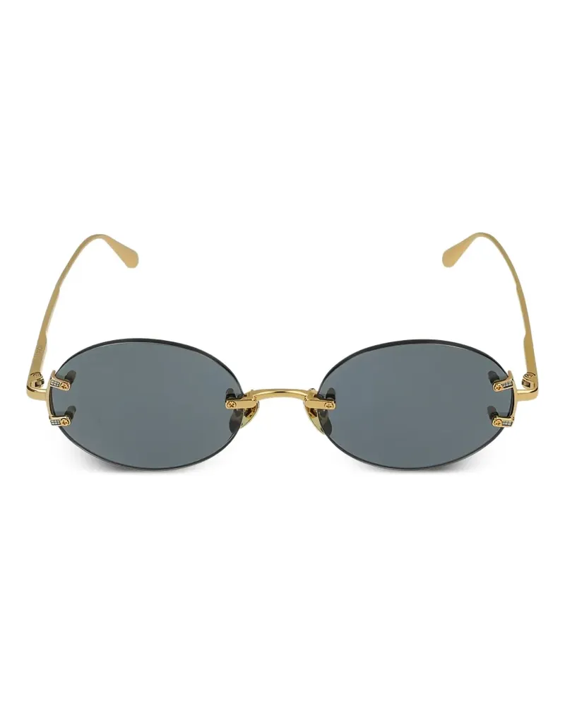 Linda Farrow Stella rimless-sunglasses - Gold Gold