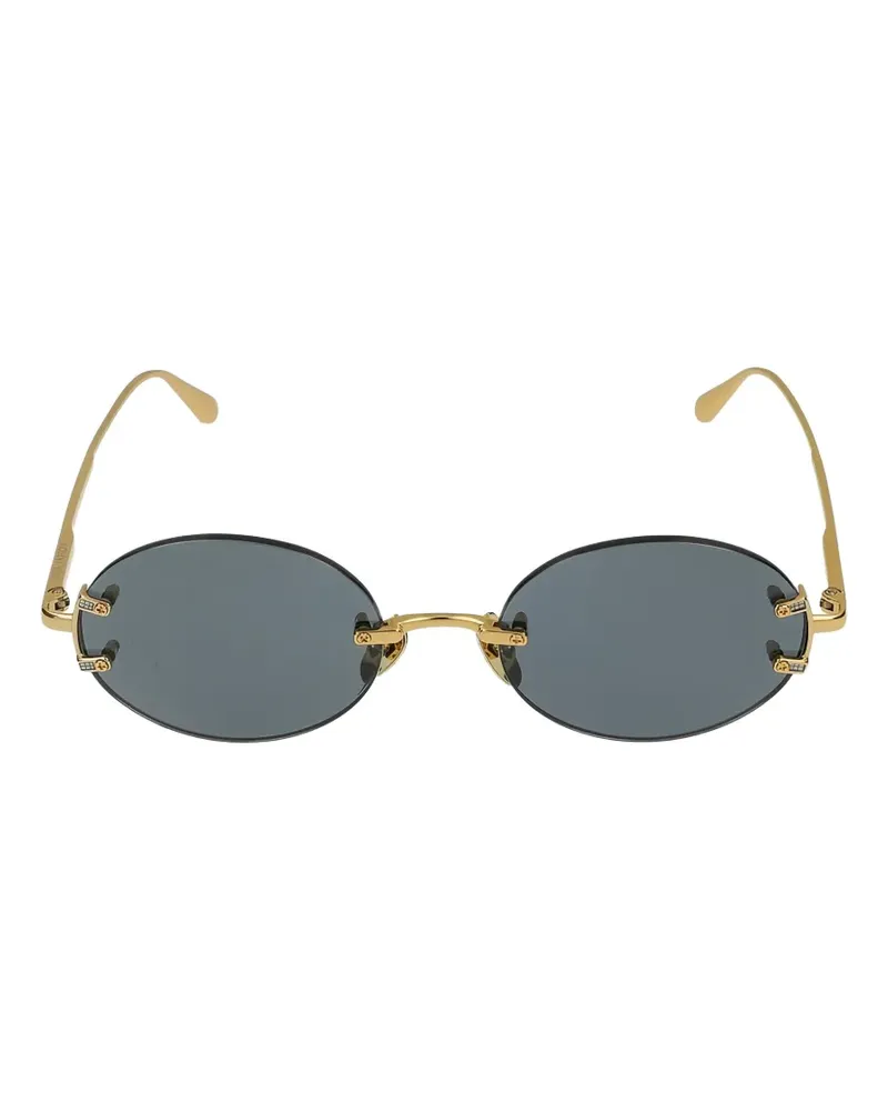 Linda Farrow Stella rimless-sunglasses - Gold Gold