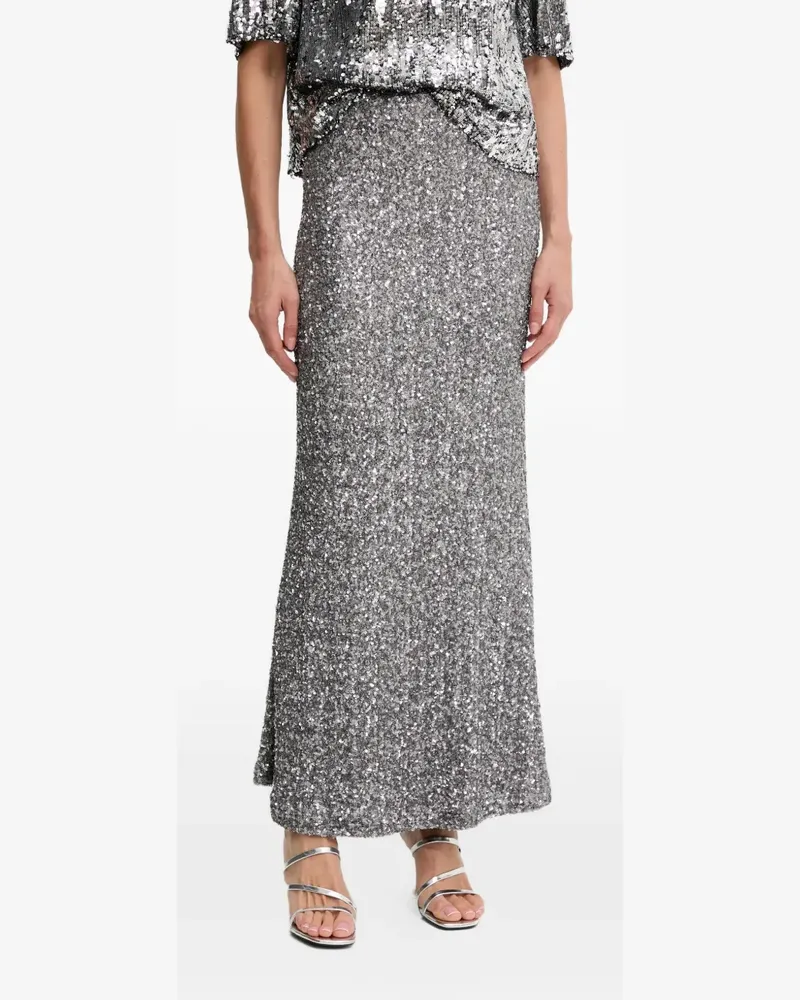 Aniye By Luxy sequin maxi skirt - Silber Silber