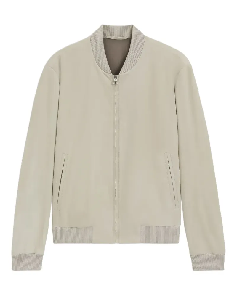 HUGO BOSS x David Beckham Bomberjacke aus Leder - Nude Nude