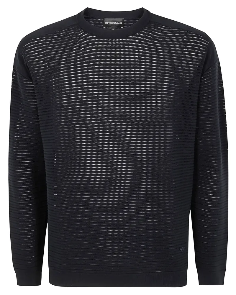 Emporio Armani Pullover mit Rundhalsausschnitt - Blau Blau