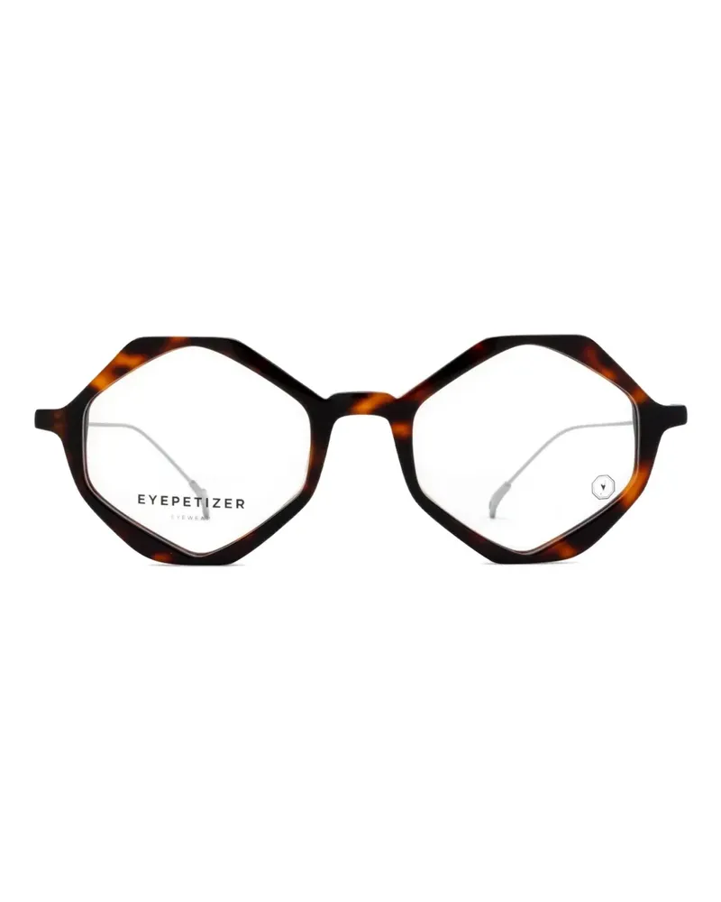 Eyepetizer Judith Brille mit geometrischem Gestell - Braun Braun