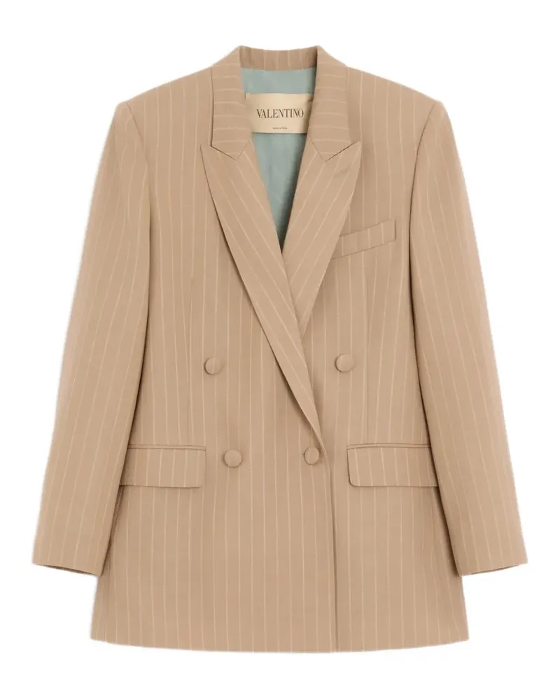 Valentino Garavani Jacke mit Nadelstreifen - Nude Nude