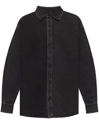 Rag & Bone Klassisches Jeanshemd Schwarz