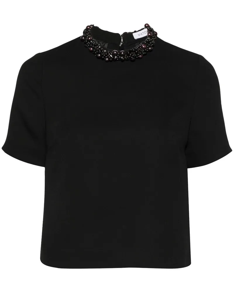Viktor & Rolf Verziertes Oberteil - Schwarz Schwarz