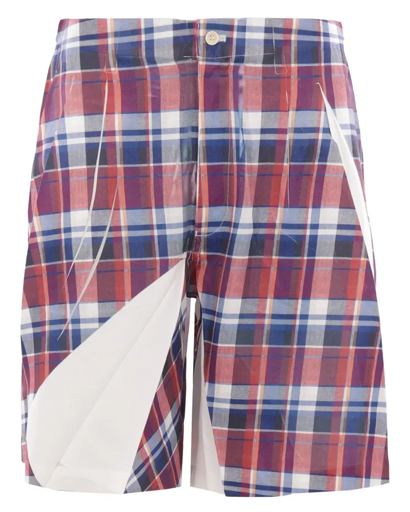 Comme des Garçons Karierte Shorts - Rot Rot