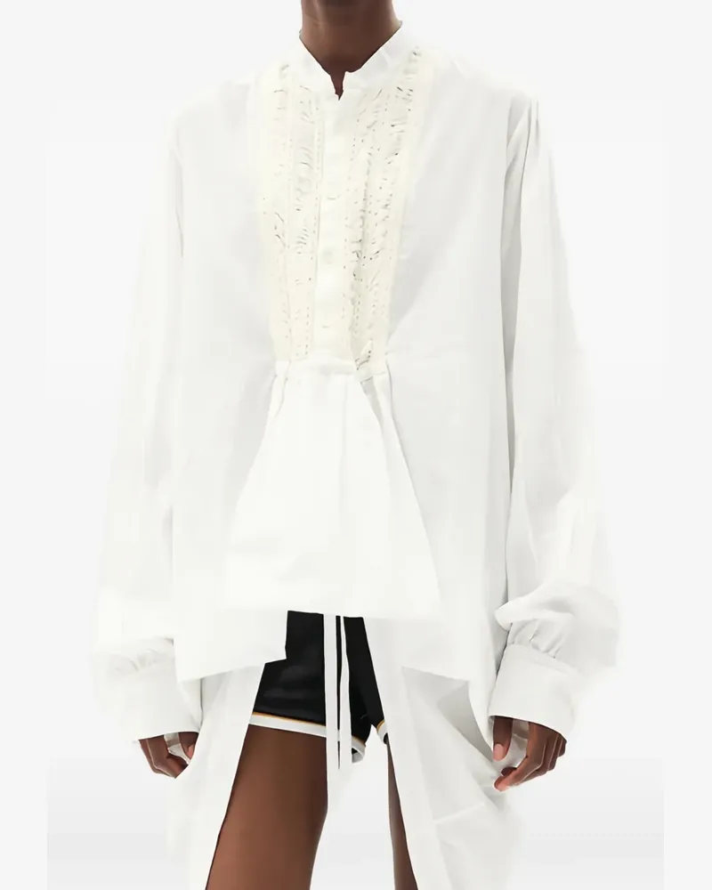 Ann Demeulemeester Gerüschtes Ati Hemd - Weiß Weiß